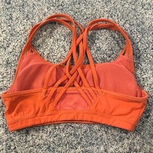 Athleta Sports Bra, coral pink - size Small